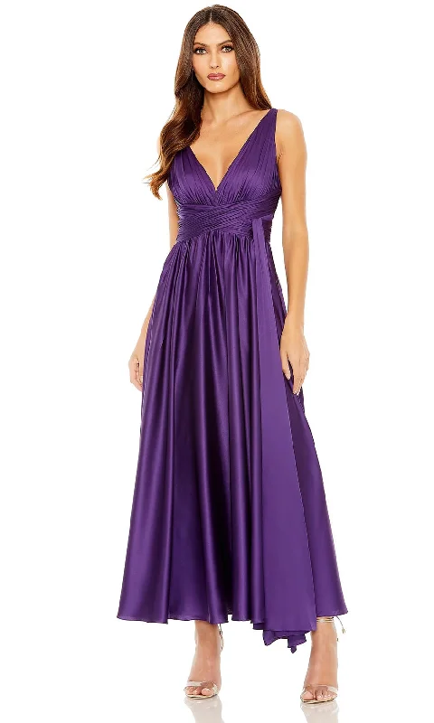 maxi dresses for yoga and meditationIeena Duggal 56035 - Sleeveless Satin Long Dress