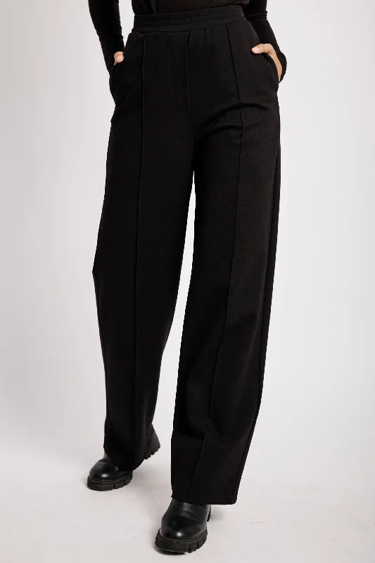 women's hot pantsCasual Tailored Ponti Pants in Black