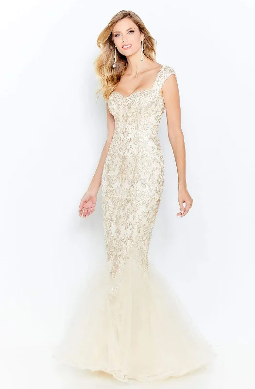 Sleeveless Dress AffordableCameron Blake - 120624W Sleeveless Sweetheart Mermaid Dress