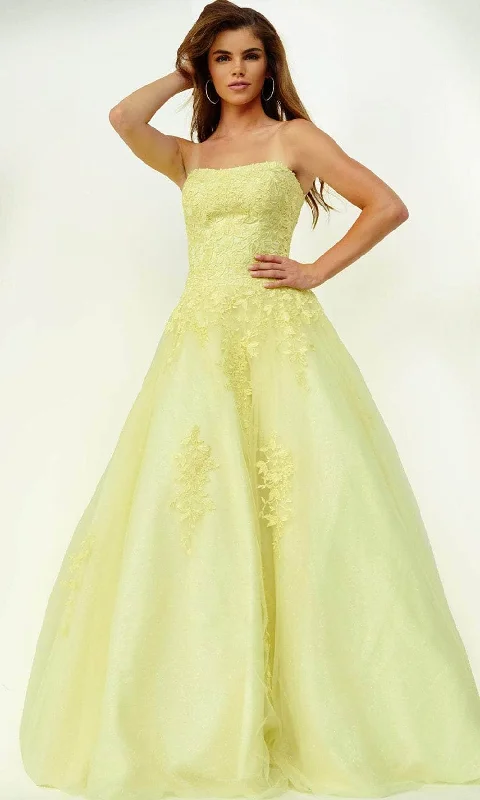 prom dress cleaningJovani 1831 - Applique Tulle Prom Dress