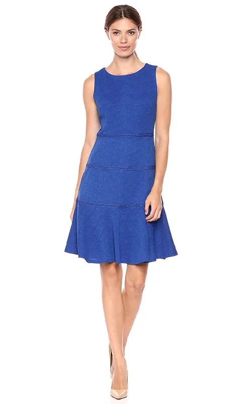 Sleeveless Dress In JerseyGabby Skye - Sleeveless Ruffled Hem Jacquard Dress 18920MSC