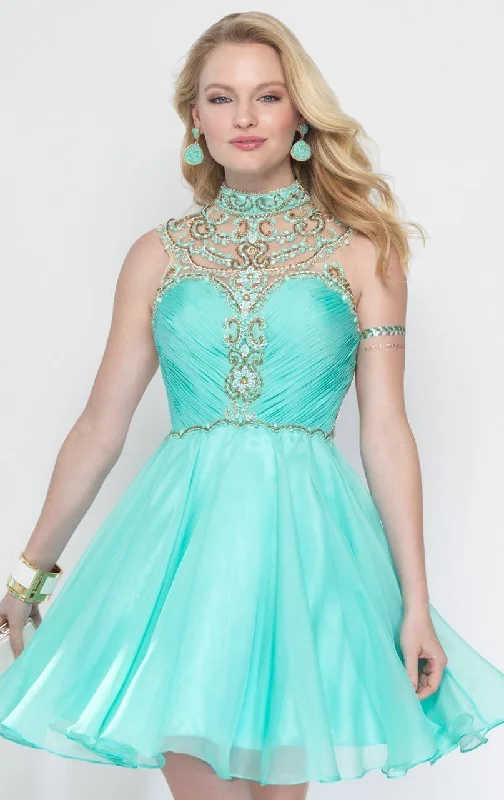 Sleeveless Dress With ZippersAlyce Paris Sweet 16 3681 - Sleeveless Adorned A-line Dress