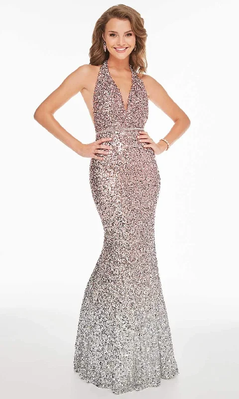 Sleeveless Dress Petite SizeTiffany Exclusive - 46239SC Sleeveless Ombre Sequin Dress