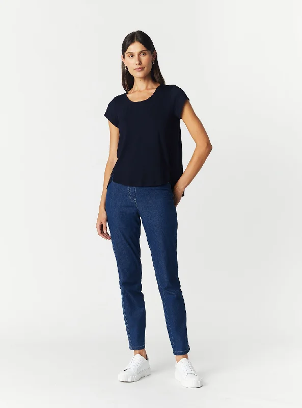 women's skinny pantsROSA PULL ON SLIM LEG JEAN