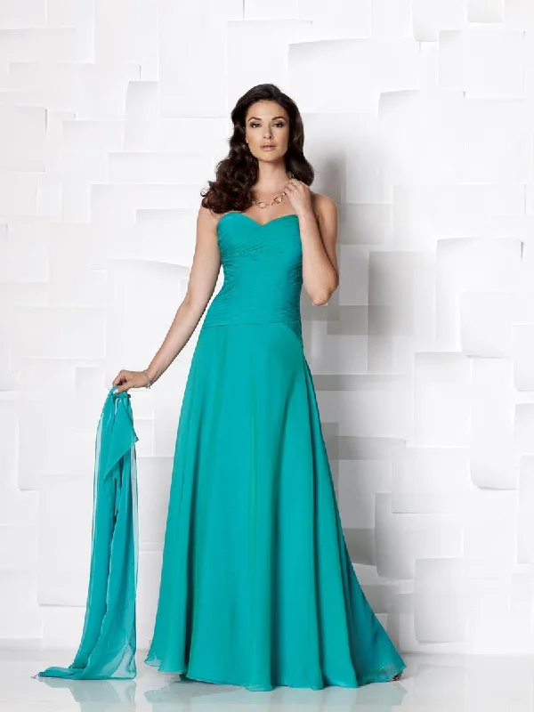 silk maxi dressesCameron Blake by Mon Cheri - Long Dress In Patina 113613B