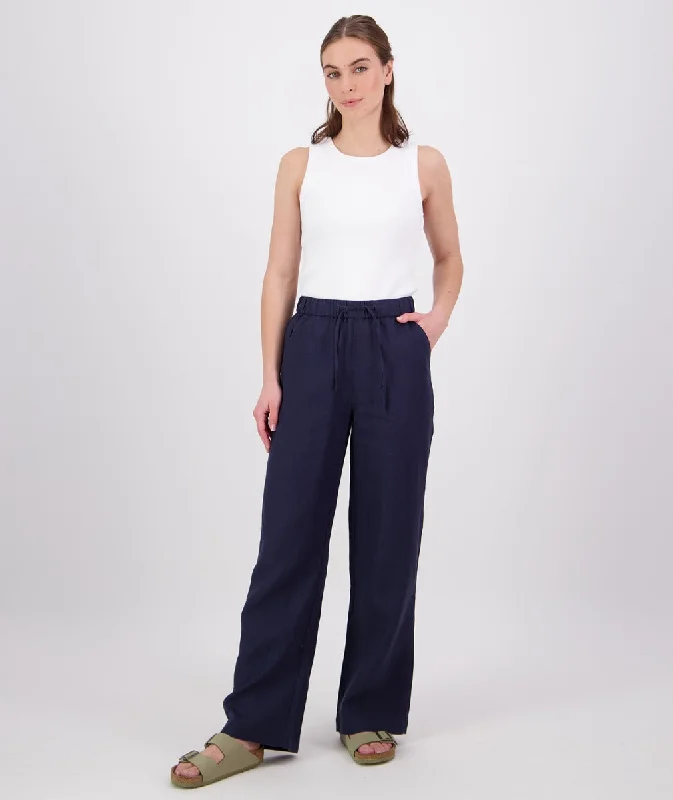 women's short pantsSwanndri Seascape V2 Linen Pant Navy