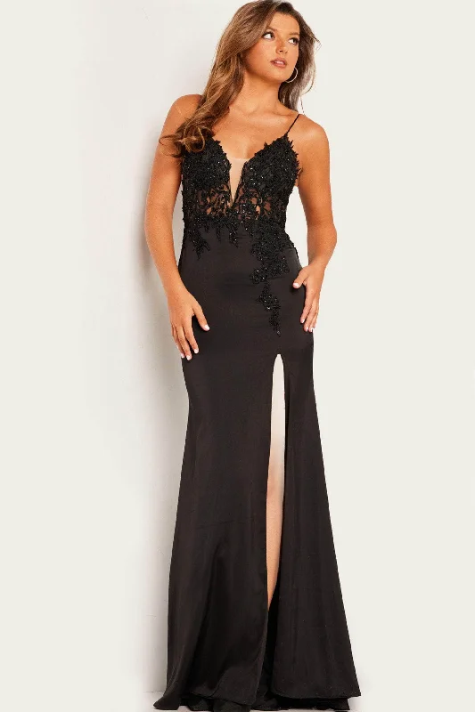 prom dress fitting adviceJovani 23124 - Embroidered Bodice Prom Dress