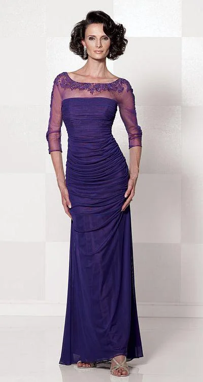 maxi dresses with high slitsCameron Blake by Mon Cheri - Long Dress In Purple 114669