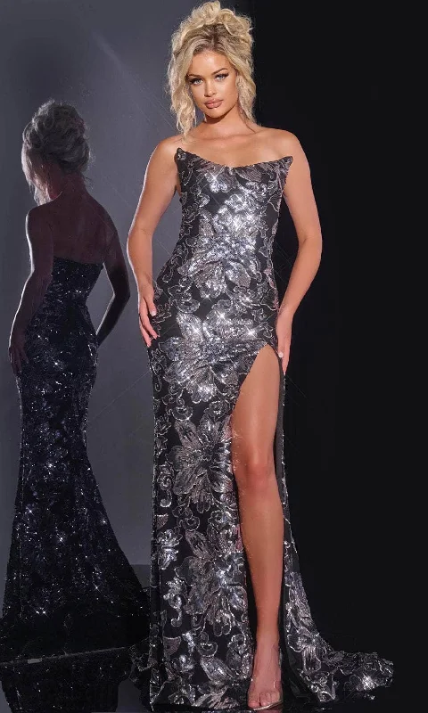 prom dress try-on ideasJovani 44116 - Sequined Prom Dress