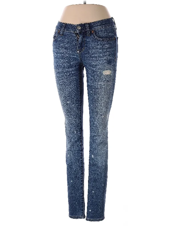 women's denim jeans with patchesMid-Rise Skinny Jeans