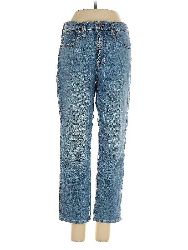 women's denim jeans for a timeless classic lookLow-Rise Straight-leg Jeans in Light Wash