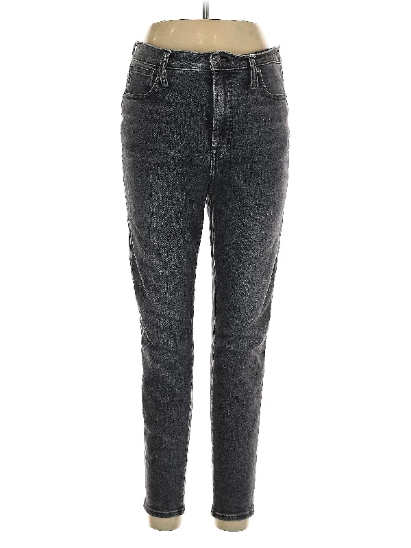 women's denim jeans with leather back pocketsMid-Rise Straight-leg Jeans in Dark Wash