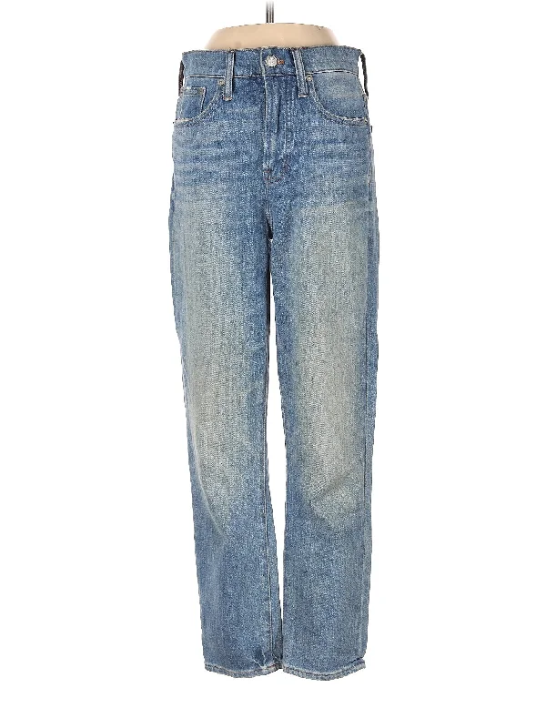 women's denim jeans with frayed edgesLow-Rise Boyjeans Jeans in Medium Wash