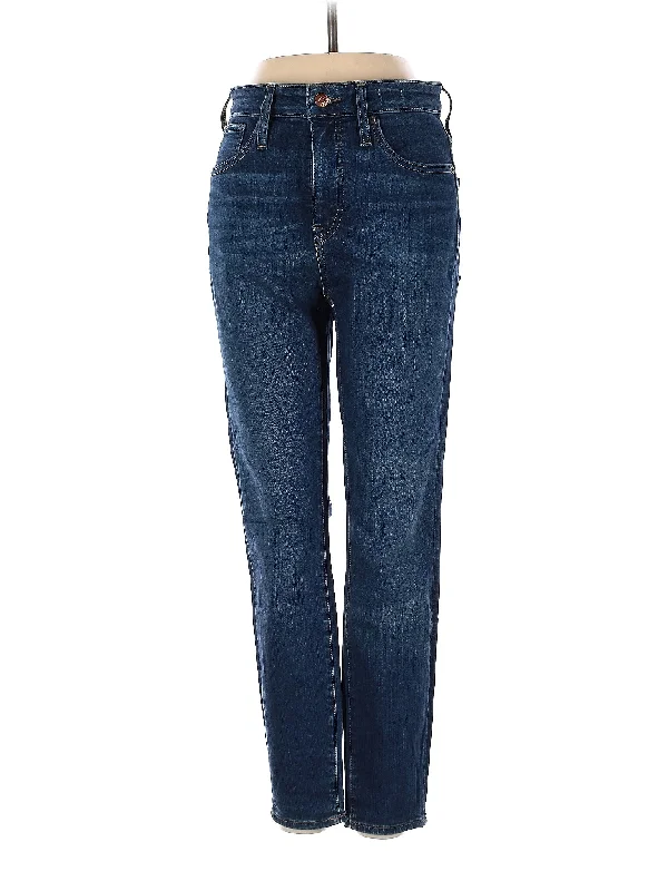 women's high-waisted denim jeansHigh-Rise Straight-leg Jeans in Dark Wash