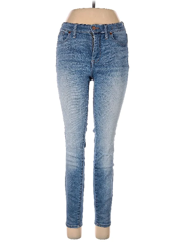 women's high-ankle denim jeansHigh-Rise Skinny Jeans in Light Wash