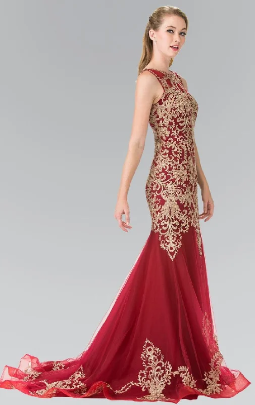 Formal Dress Shopping GuidesElizabeth K - GL2307 Beaded Long Mermaid Gown