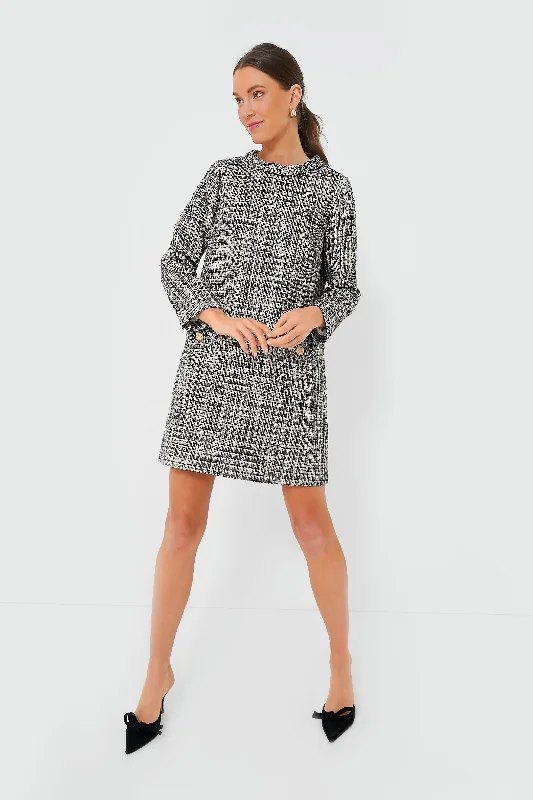 Flowing Chiffon Long Sleeves DressSmoke and Mirrors Long Sleeve Tweed Jackie Dress