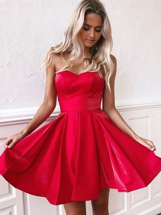 ready-to-wear party dressesShort Sparkle Red Homecoming Dress