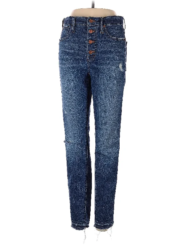 women's mid-rise denim jeansHigh-Rise Straight-leg Jeans in Dark Wash