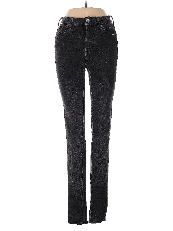 women's flare denim jeansMid-Rise Skinny Jeans in Dark Wash