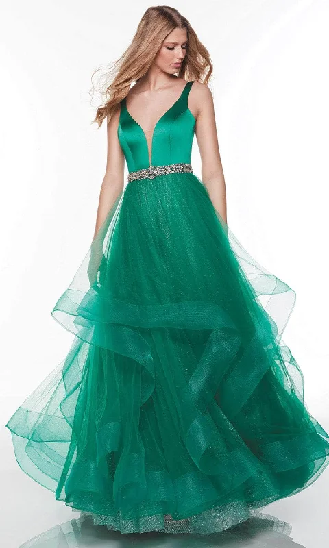 Formal Dress for Church WeddingsAlyce Paris 61284 - Sleeveless A-Line Long Gown