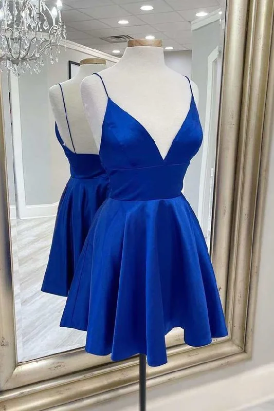 maximalist party dressesSimple Short Royal Blue Homecoming Dress