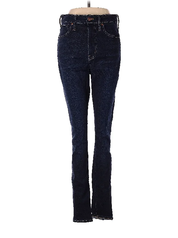 women's denim jeans for winterMid-Rise Bootleg Jeans in Dark Wash