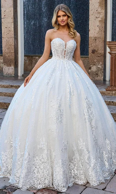 Formal Dress for Small WeddingsRachel Allan Bridal RB6154 - Sweetheart Embroidered Bridal Gown