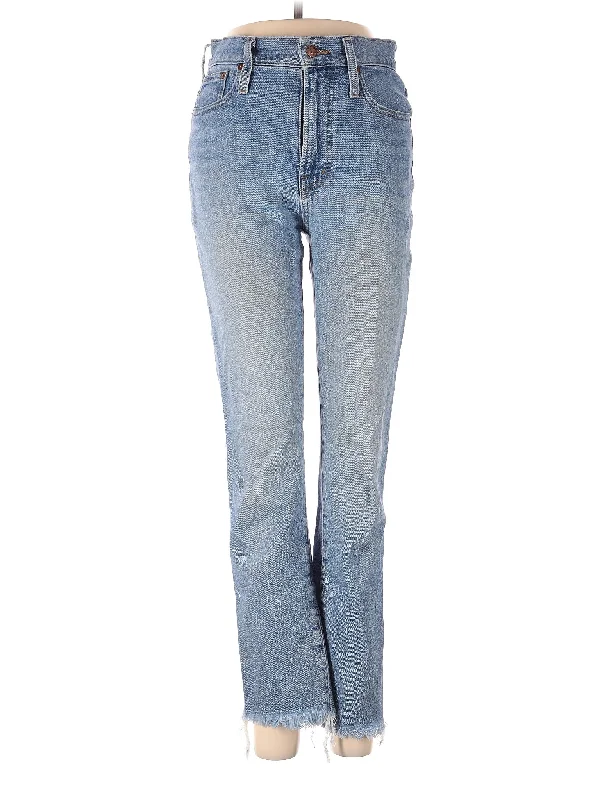 women's denim jeans with pocketsHigh-Rise Bootleg Jeans in Light Wash