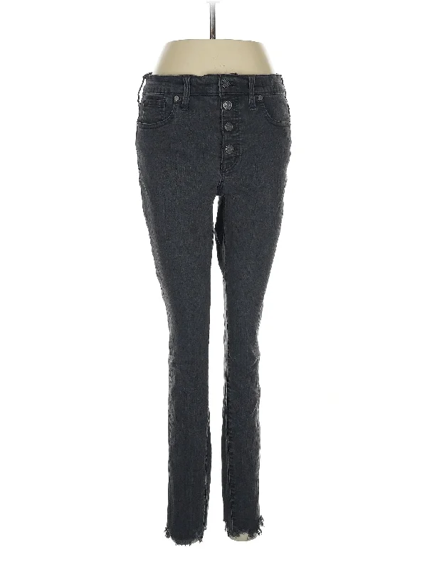 women's denim jeans with leather patchesHigh-Rise Skinny Jeans