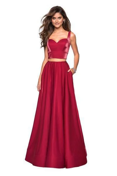 Formal Dress for Runway ShowsLa Femme - 27444 Two-Piece Sweetheart Bodice A-Line Gown