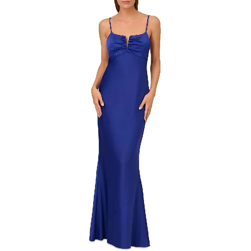 bachelor party dresses (for women)Womens Key Hole Neck Ruched Evening Dress