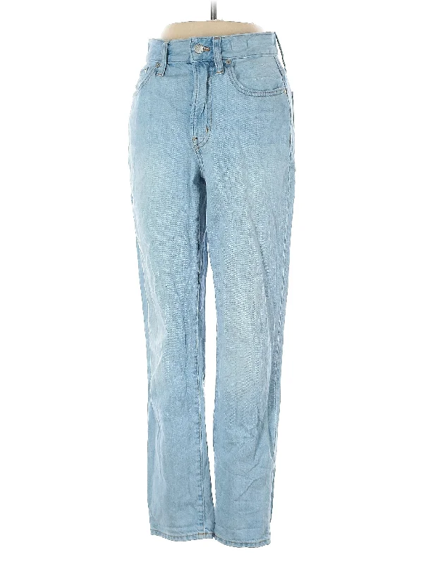 women's denim jeans for a cozy dayHigh-Rise Straight-leg Jeans in Light Wash