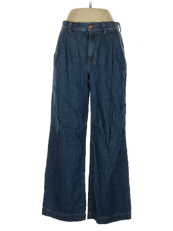 women's denim jeans for a day at the beachMid-Rise Wide-leg Jeans