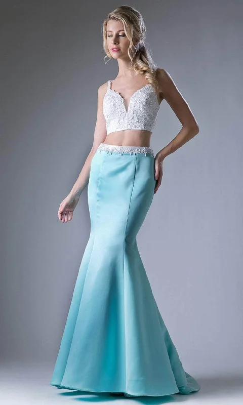 Formal Dress for Resort EventsCinderella Divine CA312 - Mikado Mermaid Two Piece Gown