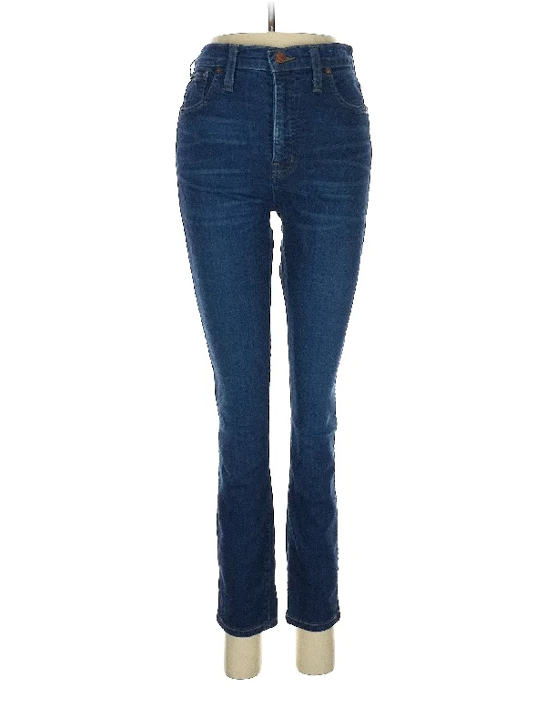 women's denim jeans for autumnMid-Rise Bootleg Jeans in Dark Wash