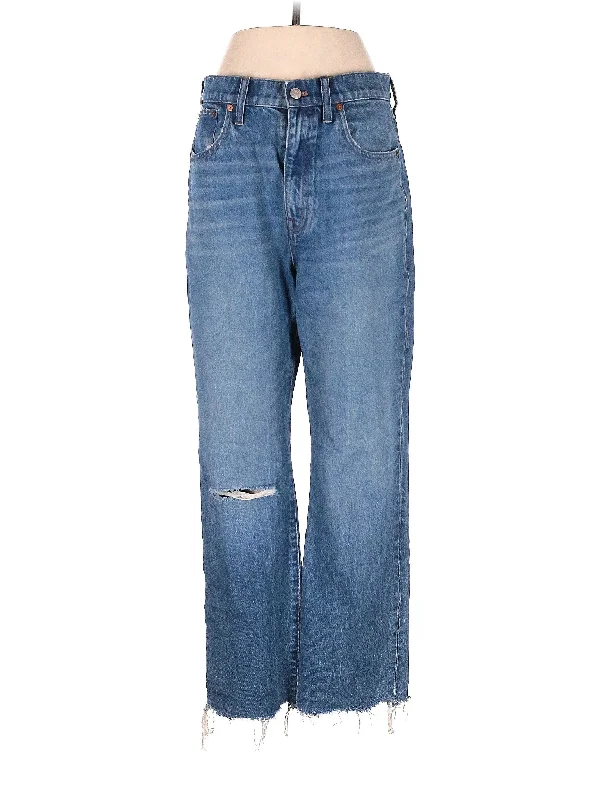 women's denim jeans with stretch fabricHigh-Rise Bootleg Jeans