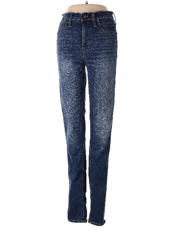 women's denim jeans for a night outHigh-Rise Straight-leg Jeans in Dark Wash