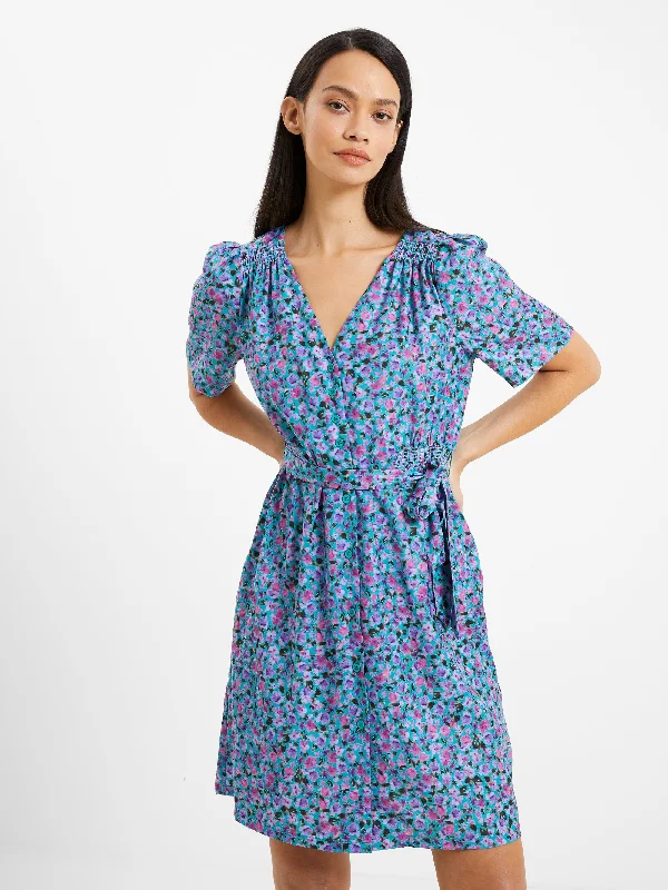 women's high-low dressesAlezzia Ely Jacquard Smock Dress