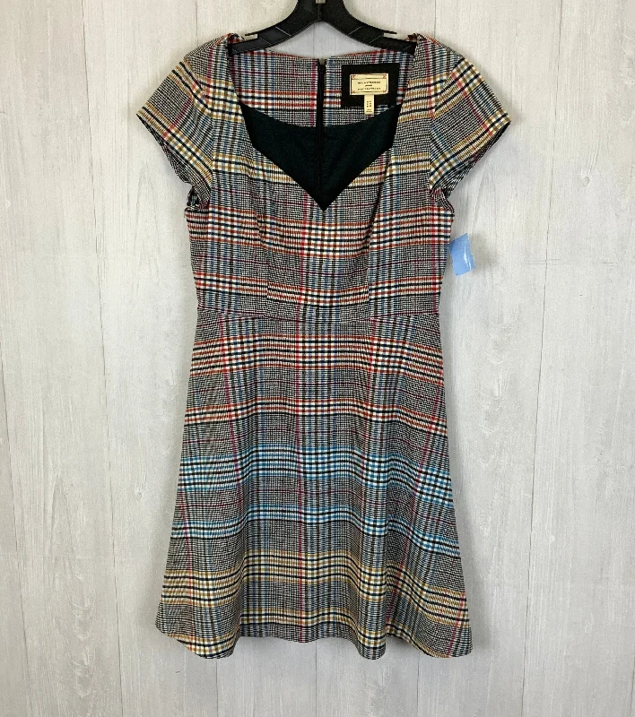 women's versatile dressesDress Casual Short By Moulinette Soeurs In Plaid Pattern, Size: L