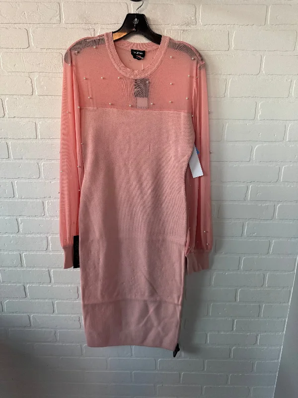 women's lace dressesDress Sweater By Bebe In Peach, Size: L