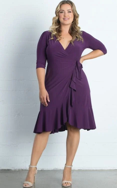 women's satin dressesKiyonna- Whimsy Wrap Dress