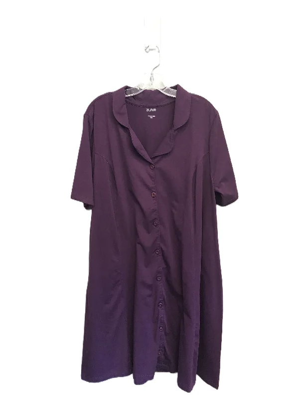 women's unique dressesPurple Dress Casual Short By Blair, Size: 3x