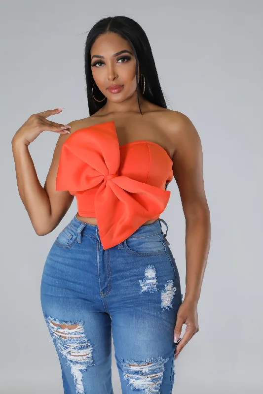 luxury women's topsLil Bow Babe Top