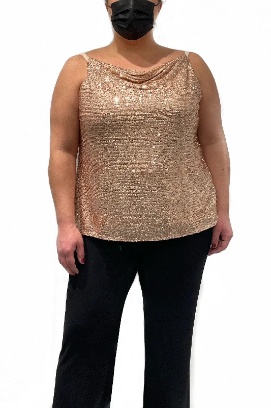 women's tops for smart casual looksNightway Formal Plus Size Sequined Top 22116W