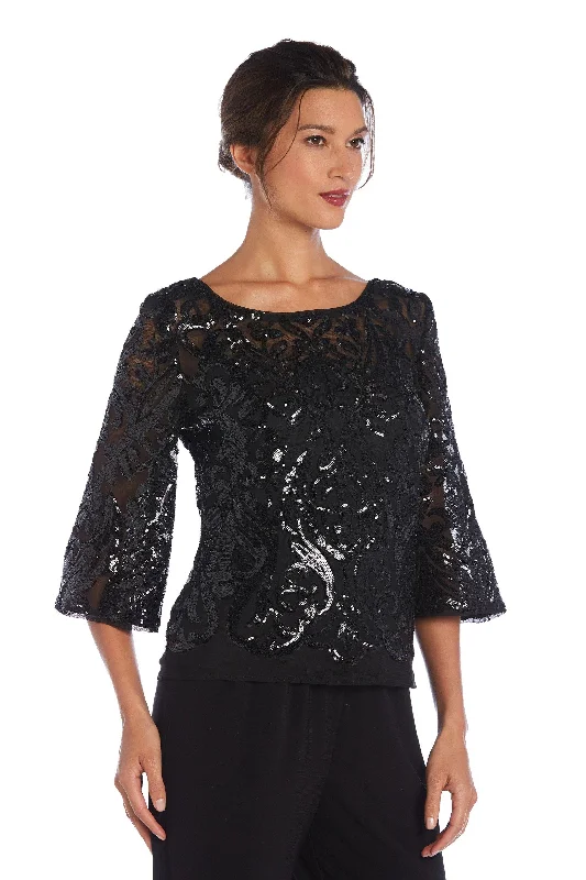 women's tops with built-in brasR&M Richards 5995 Mother Of The Bride Sequins Top