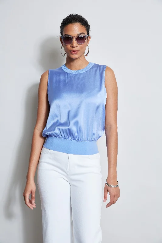 women's tops for those who refuse to compromise on styleSilk Satin Rib Shirt